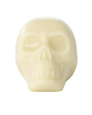 calavera de chocolate blanco