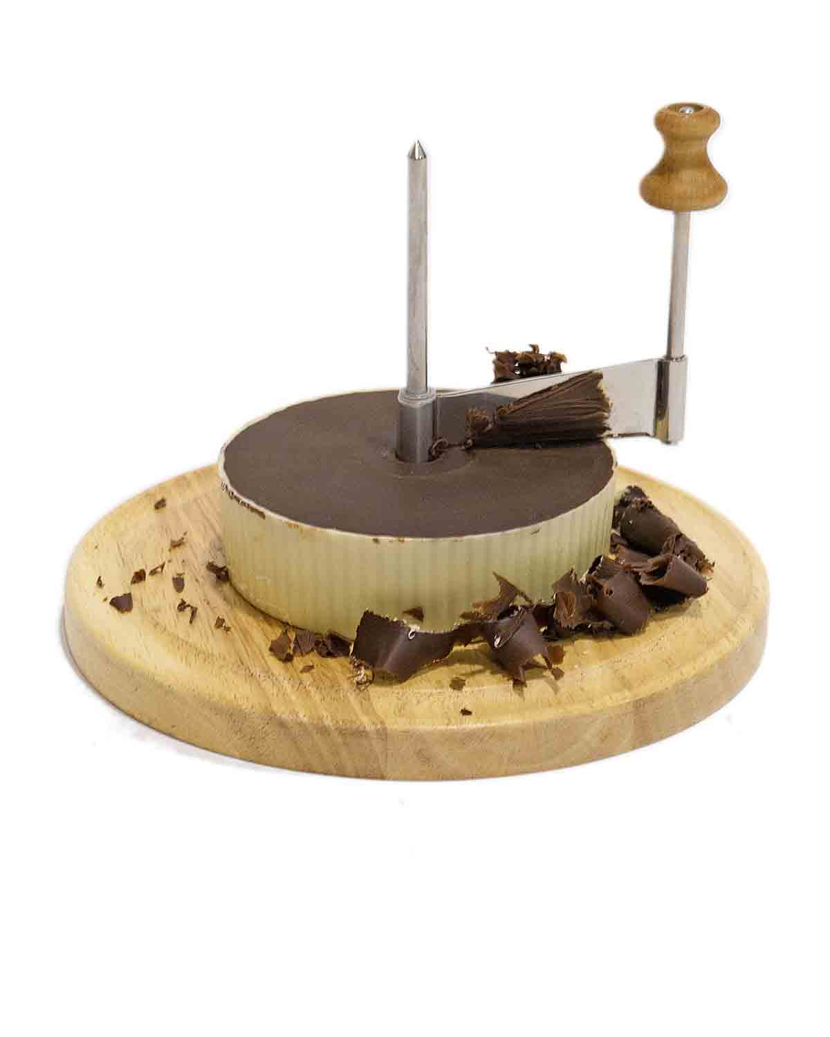 Disco de chocolate con molinillo