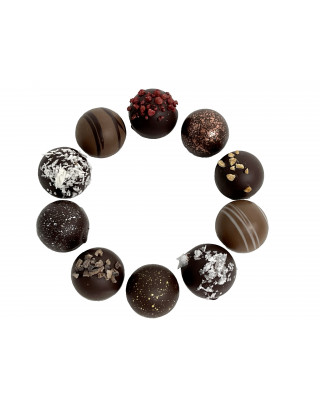 Assortiment de trufes de xocolata sense licor